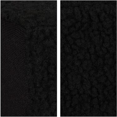 Relaxdays Hundetreppe 3 Stufen, kleine & große Hunde, Bett & Couch, Stoffbezug, Tiertreppe innen, HBT 30x35x45 cm, (Schwarz, 1 Stück)