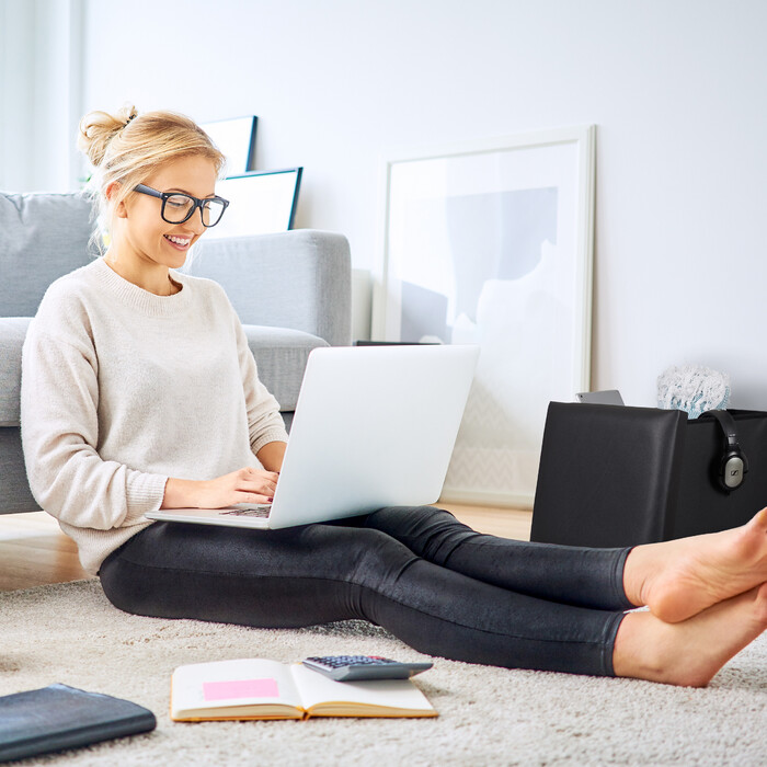 Relaxdays Hocker mit Stauraum