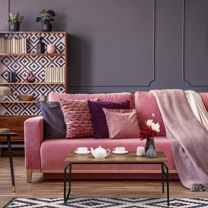 Relaxdays Couchtisch, Industrial Design, rechteckig, niedrig, Materialmix, Holzoptik, Wohnzimmertisch, braun/schwarz
