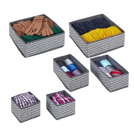 Relaxdays 6-tlg. Schubladen Organizer Set