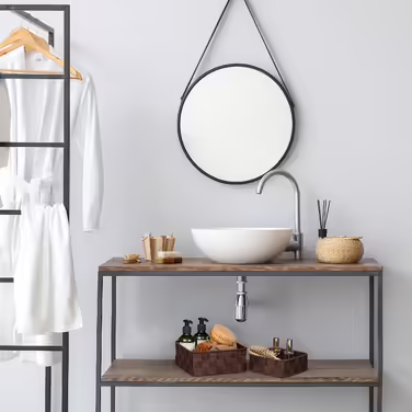 Relaxdays Brauner Aufbewahrungskorb 3er Set