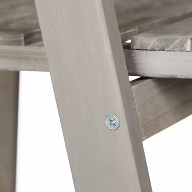 Relaxdays Blumentreppe Holz grau