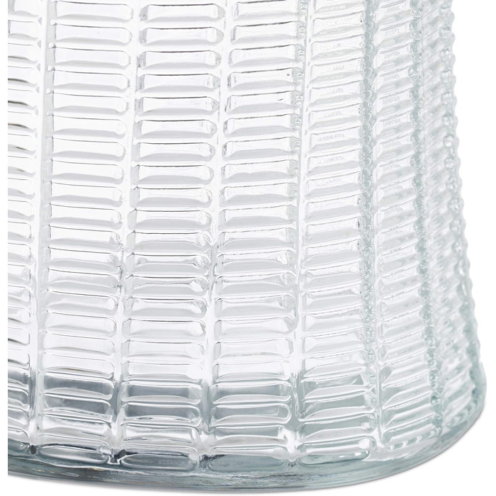 Relaxdays Vorratsgläser 4er Set, 600-2000 ml, Schraubdeckel Metall, transparent