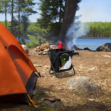 Relaxdays Campinghocker mit Kühltasche