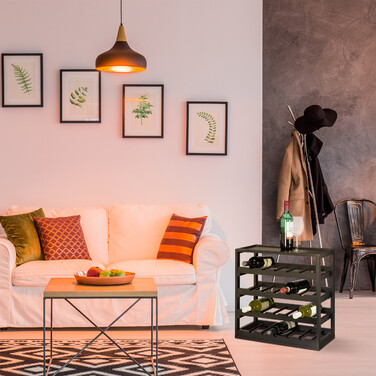 Relaxdays Weinregal Holz