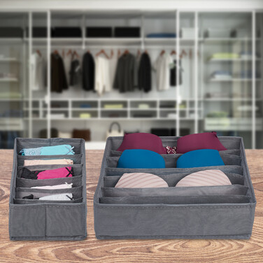 Relaxdays 4 tlg. Unterwäsche Organizer Set