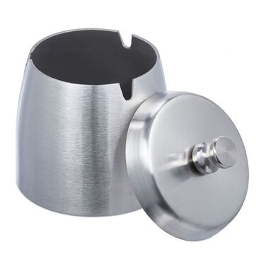 Relaxdays Aschenbecher mit Deckel für draußen