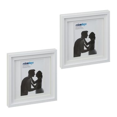 Relaxdays Bilderrahmen 25x25 cm 2er Set