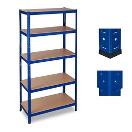 Relaxdays Schwerlastregal blau