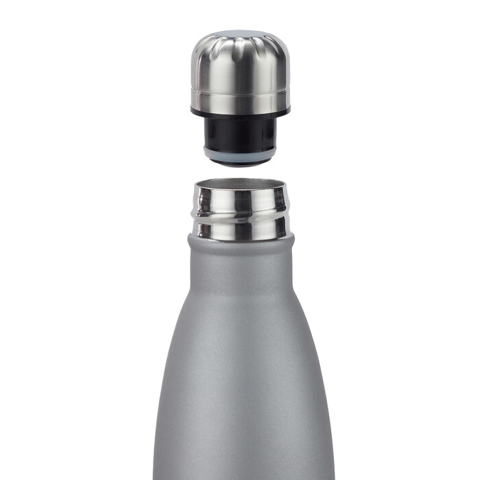 Relaxdays Trinkflasche Edelstahl