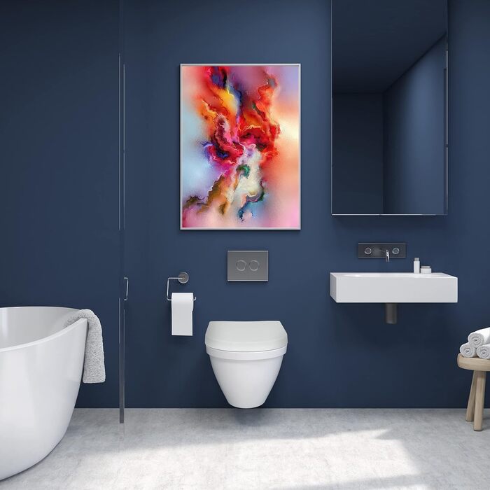 Relaxdays Toilettendeckel mit Absenkautomatik, BxT 35,5x46,5cm, Schnellverschluss, 2-Wege-Montage, D-Form, Klositz, weiß
