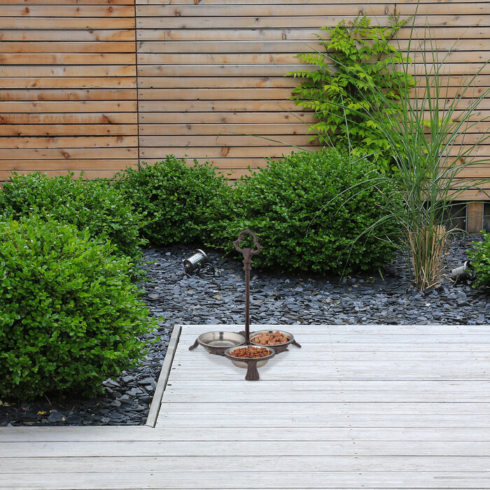 Relaxdays Napf Gusseisen 3er Set mit Griff