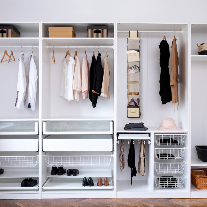 Relaxdays Hängeregal Kleiderschrank 7 Fächer