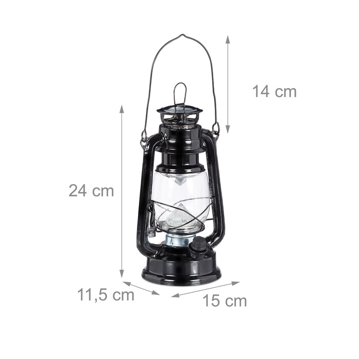 Relaxdays Sturmlaterne LED