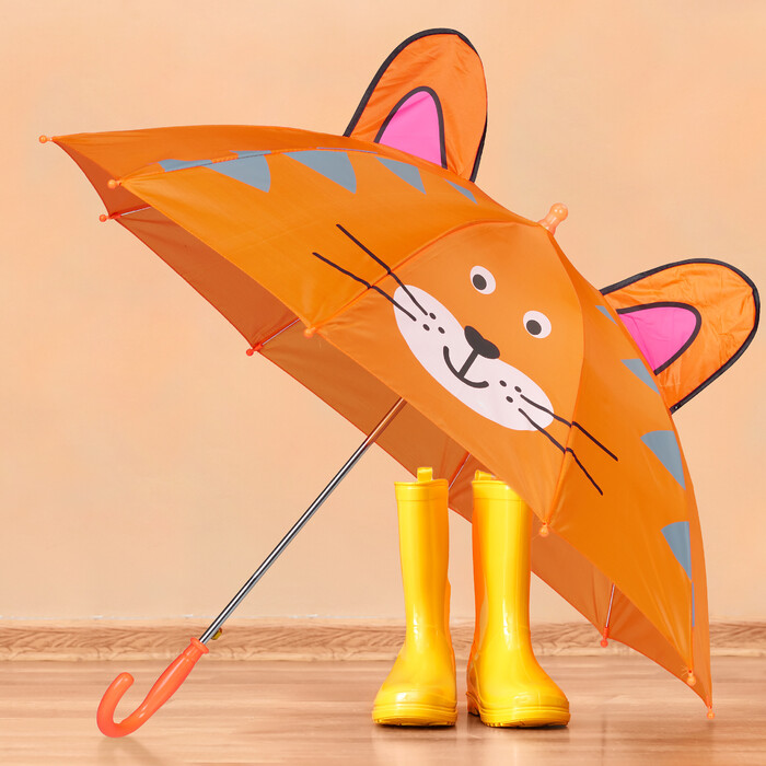 Relaxdays Kinder Regenschirm 'Tiger'