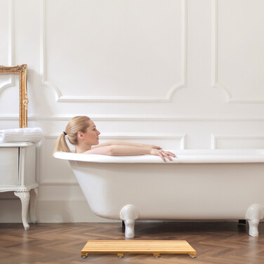Relaxdays Bambus Badematte natur