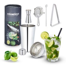 Relaxdays 5-teiliges Cocktail Shaker Set
