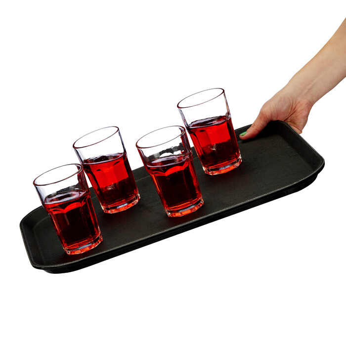 Relaxdays 3er Set Serviertablett 46 x 35 cm