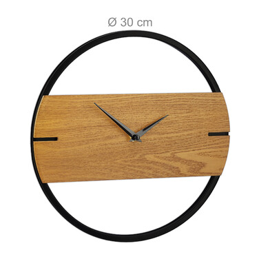 Relaxdays Wanduhr Holzoptik