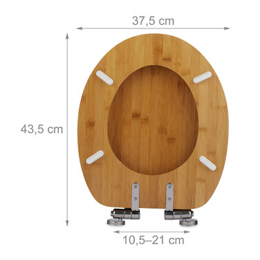 Relaxdays Toilettendeckel mit Absenkautomatik