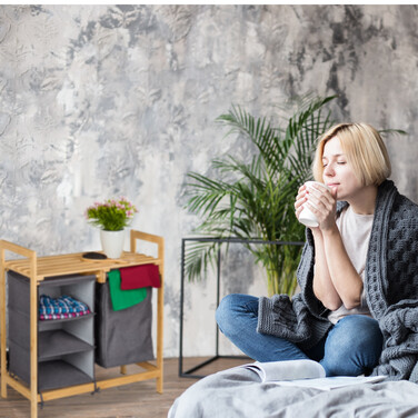 Relaxdays Wäschekorbregal mit 3 Fächern