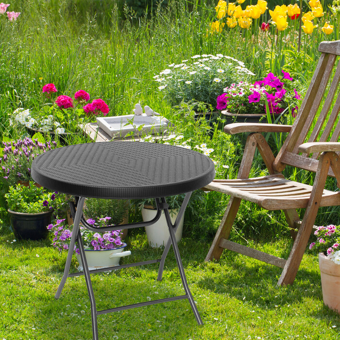 Relaxdays Gartentisch klappbar BASTIAN