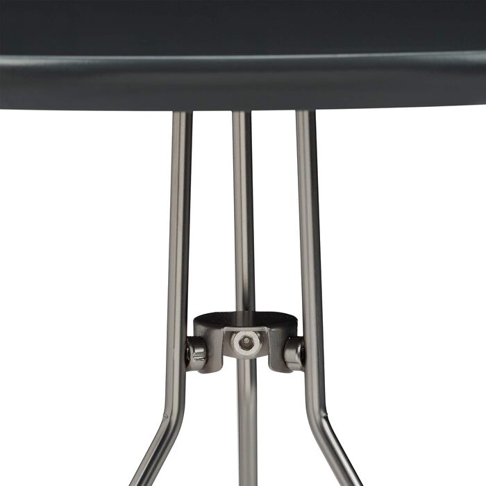 Relaxdays Beistelltisch 2er-Set, runde Satztische mit Metallgestell, Ablagetische, Tischplatte 40 u. 48 cm, MDF,  Standard (Grau)