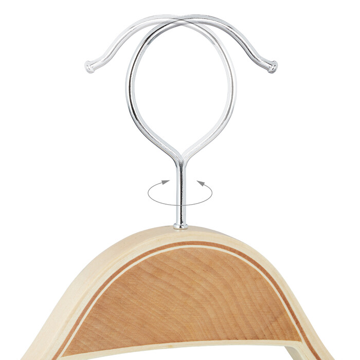 Relaxdays Kleiderbügel Holz 16er Set