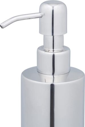 Relaxdays 5-tlg. Badezimmer Set, Edelstahl poliert, moderne Badaccessoires, Silber