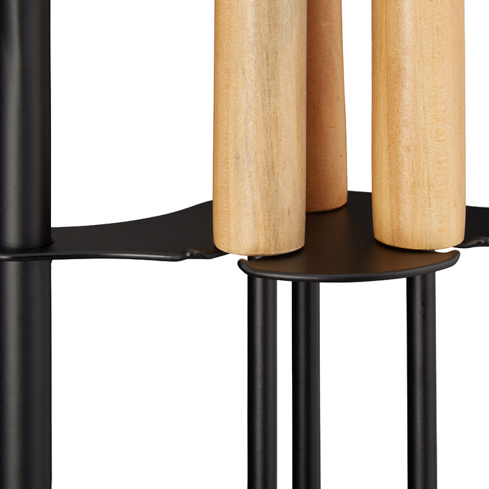 Relaxdays Kaminbesteck modern 4-teilig
