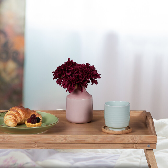 Relaxdays Klappbares Betttablett aus Bambus