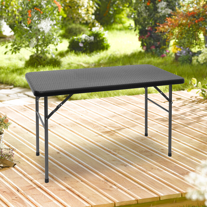 Relaxdays Gartentisch klappbar BASTIAN