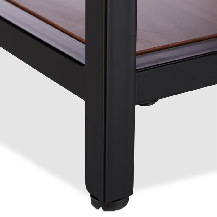 Relaxdays Beistelltisch Holz mit Metallgestell