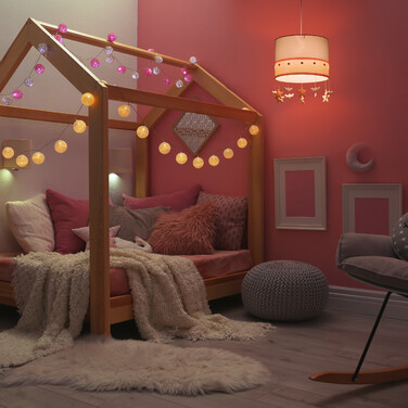 Relaxdays Hängelampe Kinderzimmer Himmel