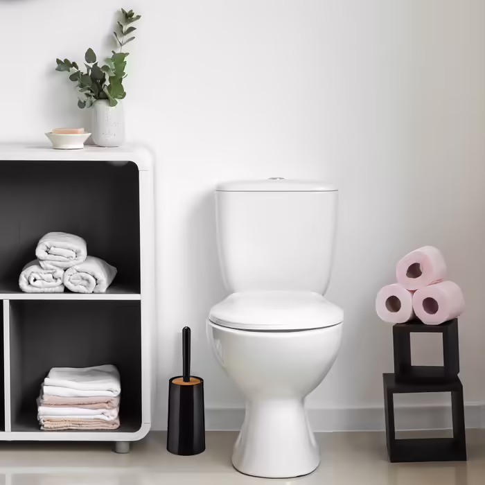 Relaxdays Toilettenbürste mit Behälter