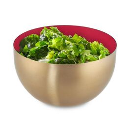 Relaxdays Zweifarbige Salatschüssel aus Edelstahl
