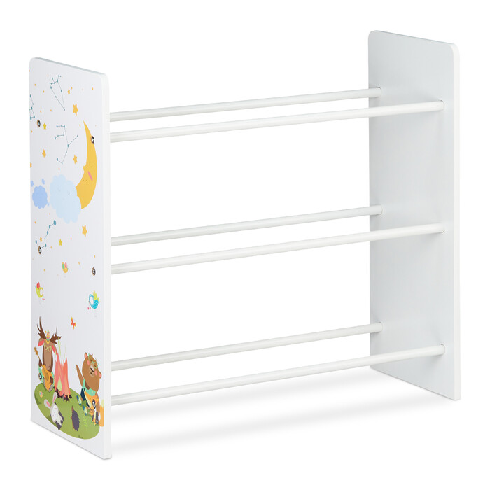 Relaxdays Kinderregal mit 9 Boxen und Motiv