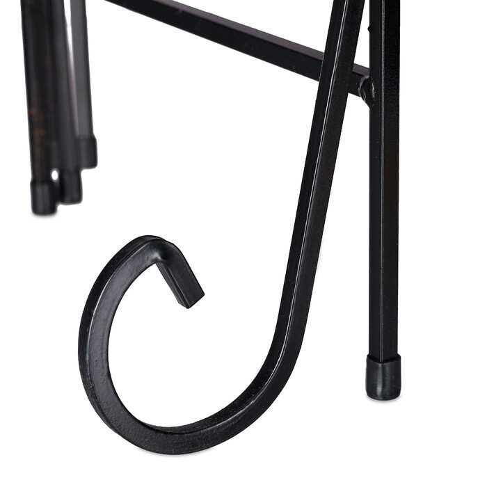 Relaxdays Blumentreppe Metall 5-stufig
