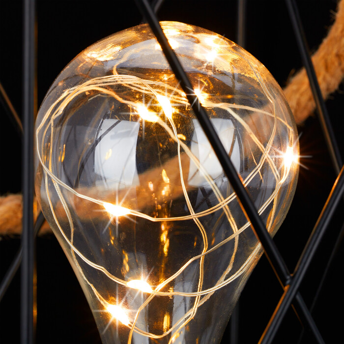 Relaxdays Tischlampe Vintage LED