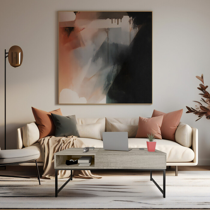 Relaxdays Aufklappbarer Couchtisch