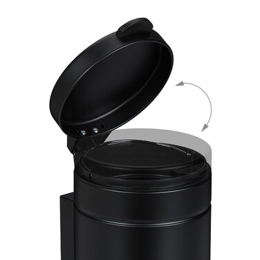 Relaxdays Kosmetikeimer Wandmontage 3 Liter