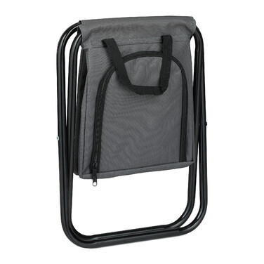 Relaxdays Campinghocker mit Kühltasche