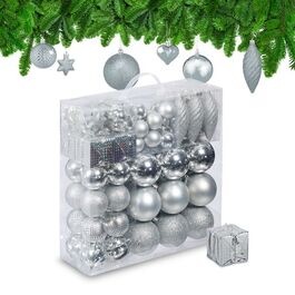 Relaxdays Weihnachtskugeln im 110er Set