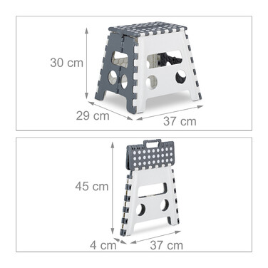 Relaxdays Klapphocker faltbar L