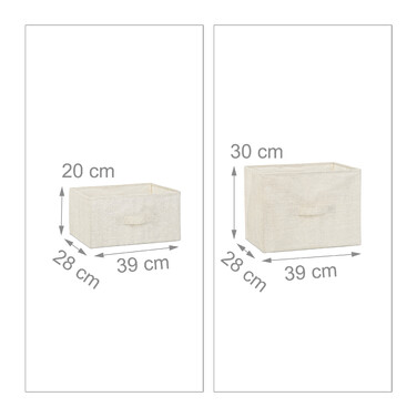 Relaxdays Regalsystem verschiedene Varianten beige