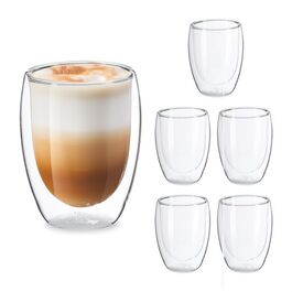 Relaxdays Latte Macchiato Gläser 350 ml