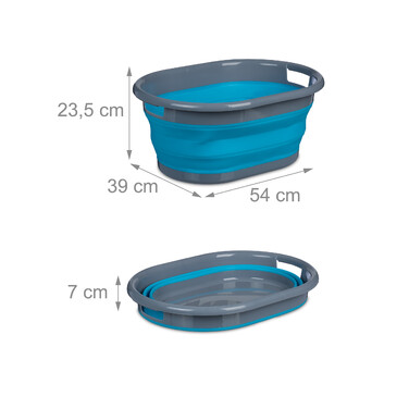 Relaxdays Faltbarer Wäschekorb 21 Liter