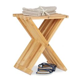 Relaxdays Klapphocker Bambus