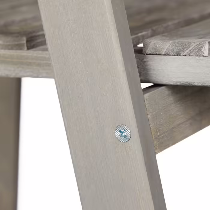 Relaxdays Blumentreppe Holz grau