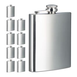Relaxdays Flachmann 10er Set 200ml